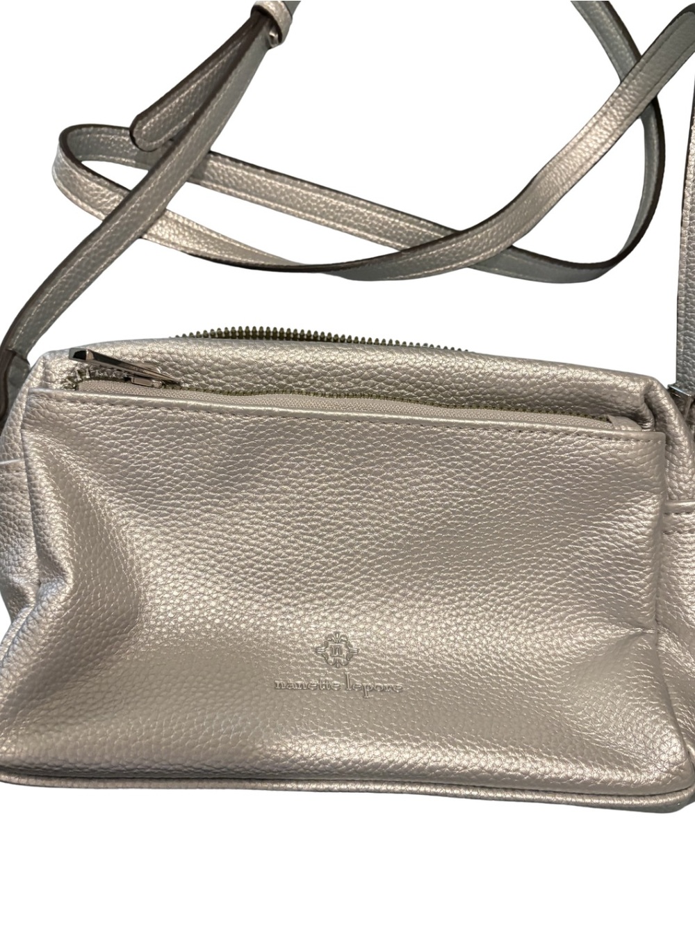 Silver Nanette Lepore crossbody bag